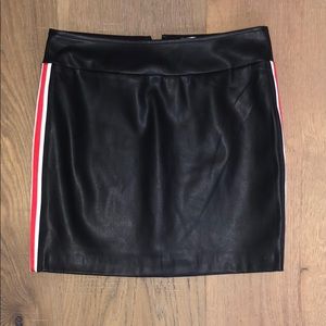 Black striped skirt